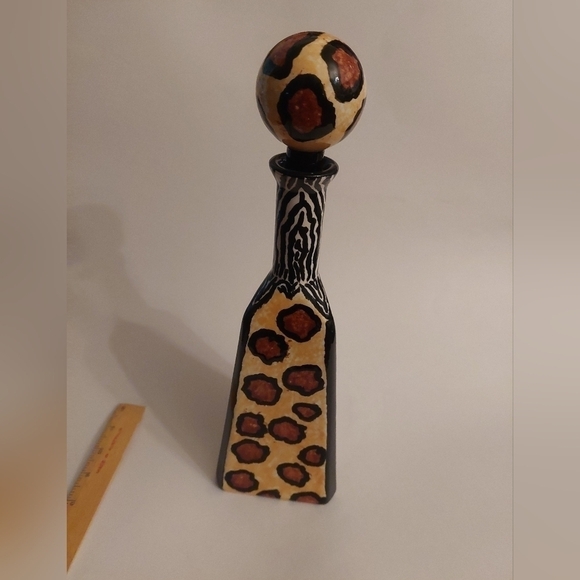 Vintage* 1998 Modernist Art Deco Decanter/Bud Vase by Derie - Picture 2 of 10